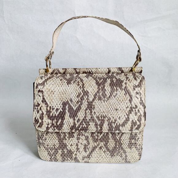 Stuart Weitzman Handbags - Stuart Weiztman Snakin Leather Handbag